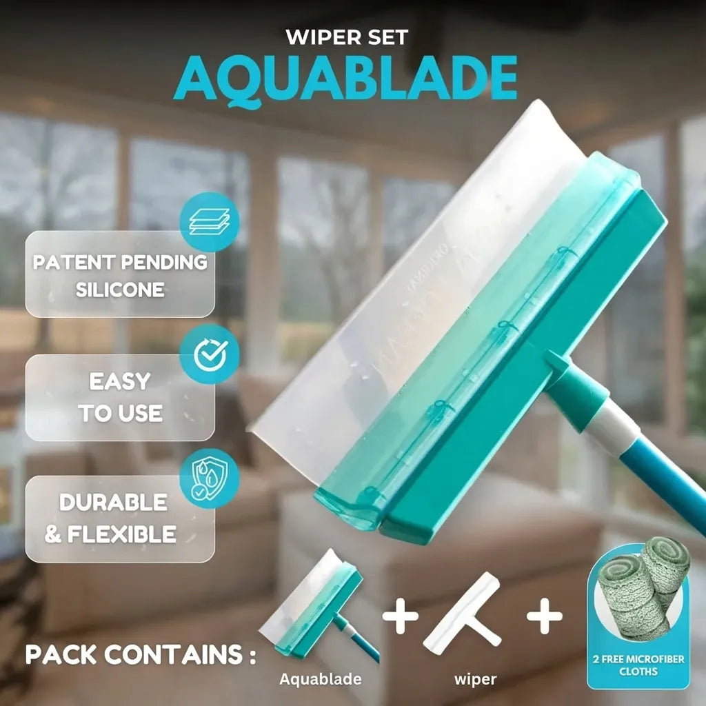 AquaBLADE™ – Recyclable Silicone Window Squeegee Kit